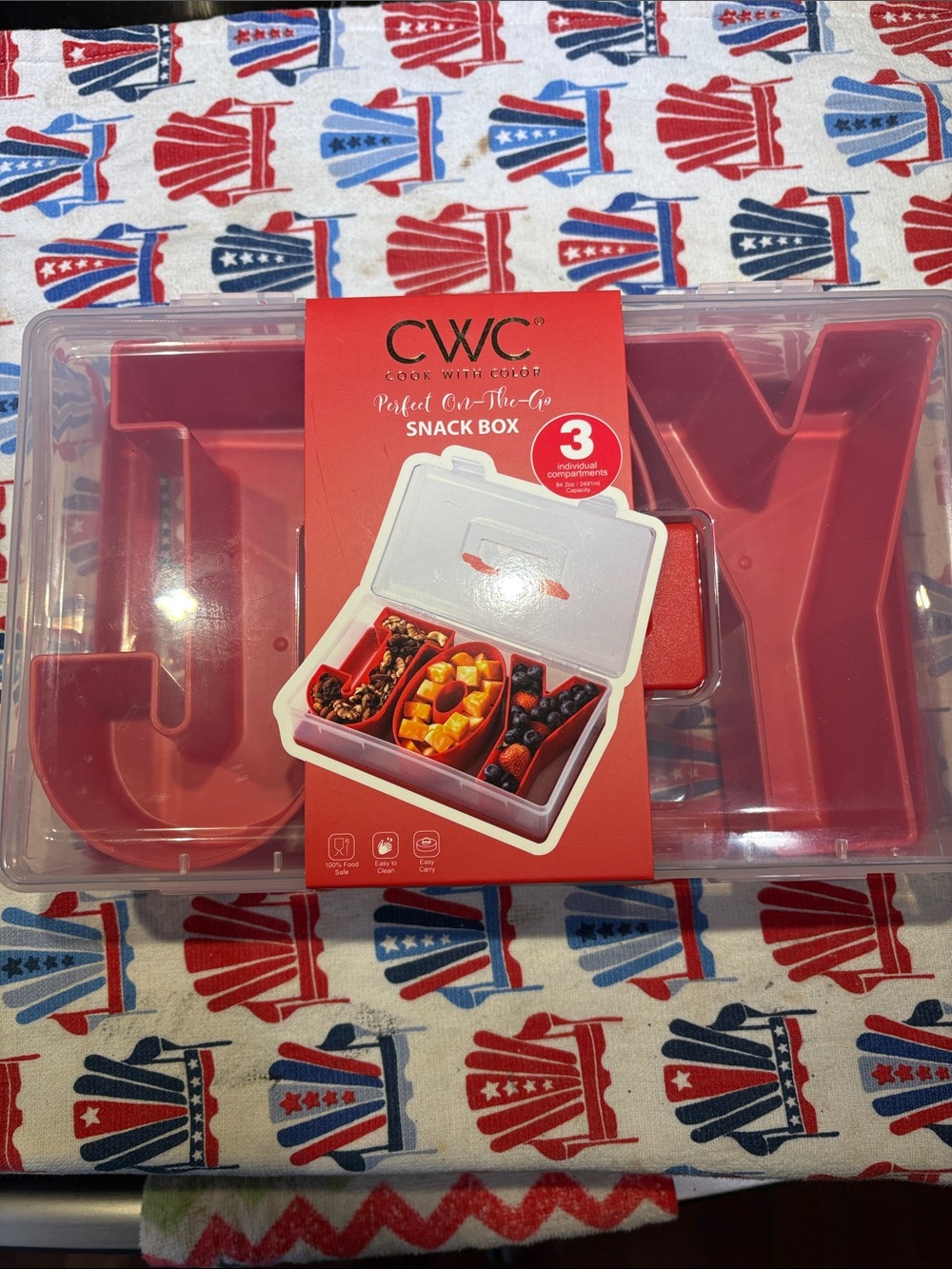 Travel Snack Box Holiday Theme JOY